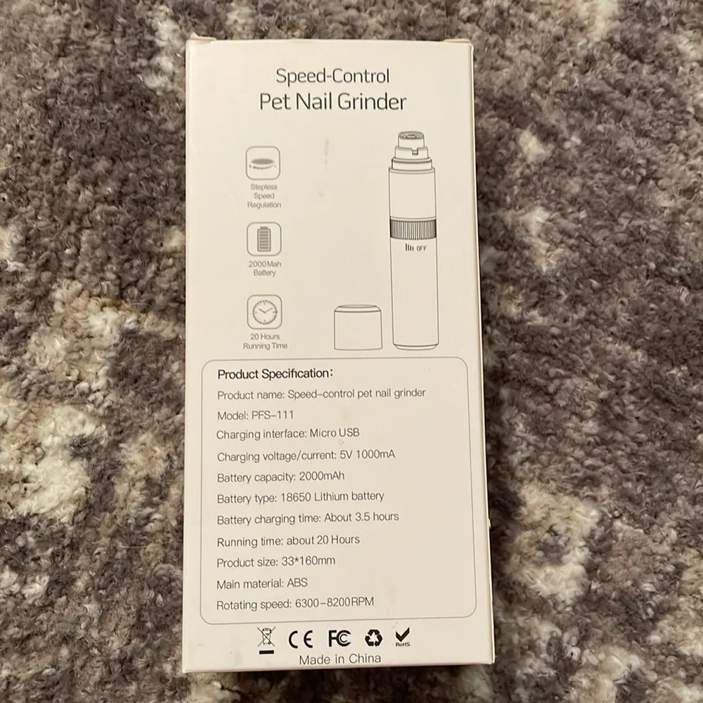 Professional Electric Pet Nail Grinder